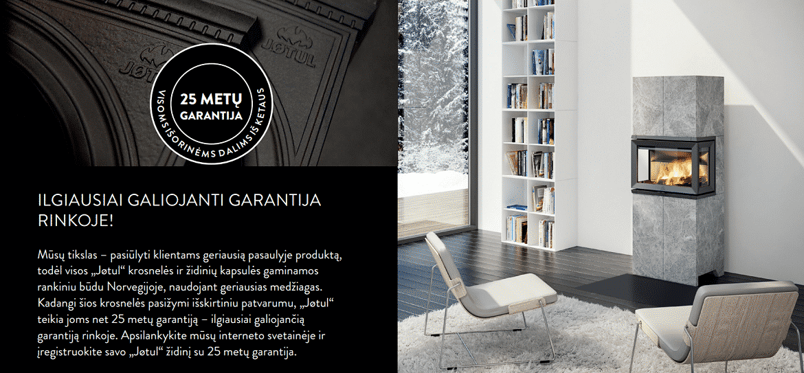 jotul garantija Jotul garantija