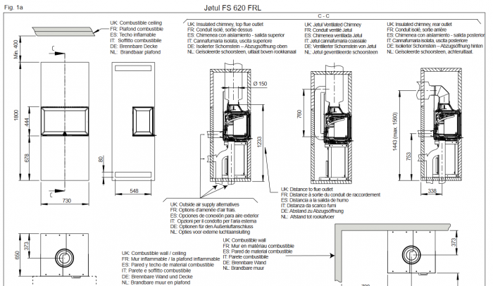 Židinys Jotul FS 620 2