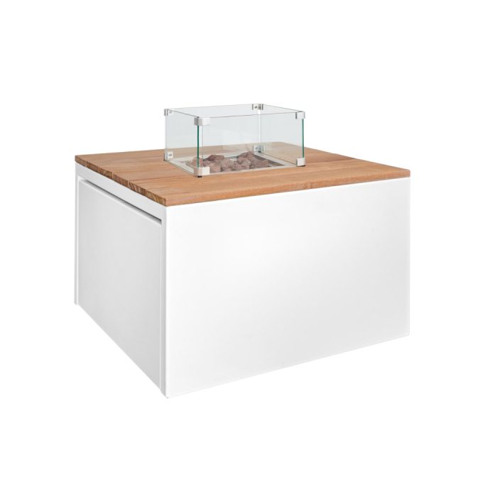 Stalas su židiniu Easyfires Cube Square White