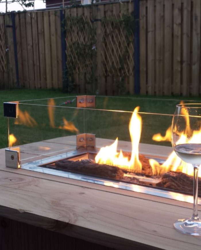 Stalas su židiniu Easyfires Excellent Rectangle 3