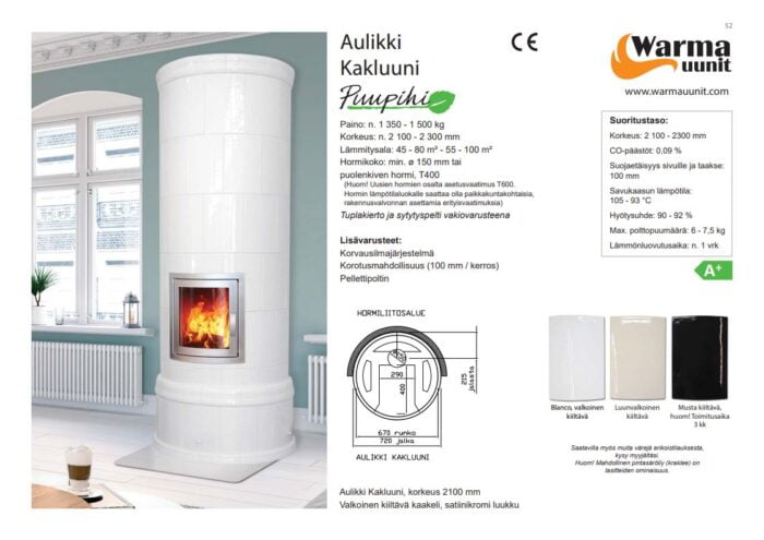Warma-Uunit Aulikki Classic Koklinis su karūnomis 2