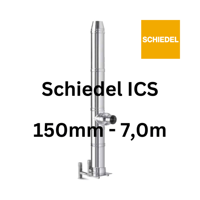 Schiedel ICS komplektas (50mm apšiltinimas, 150mm diametras, 7,0m aukštis) 1