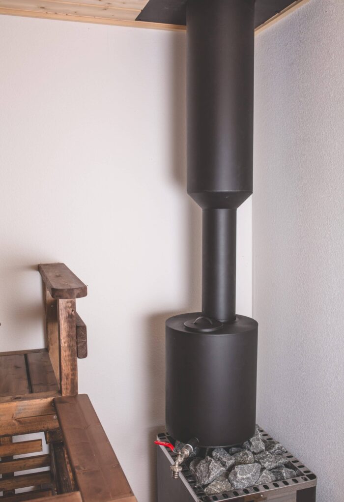 Schiedel pirties kamino komplektas (2,4 m ilgio, 115 mm vidinio diametro, JUODAS) 4