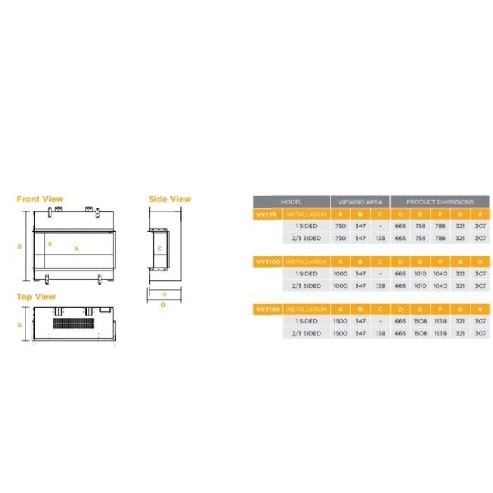 Elektrinis židinys Dimplex Vivente Plus 100" 8